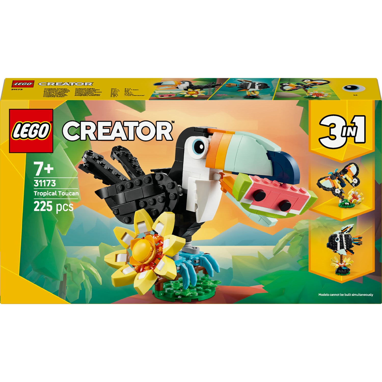 LEGO® Creator 3 in 1 - Animale salbatice: Tucan tropical 31173