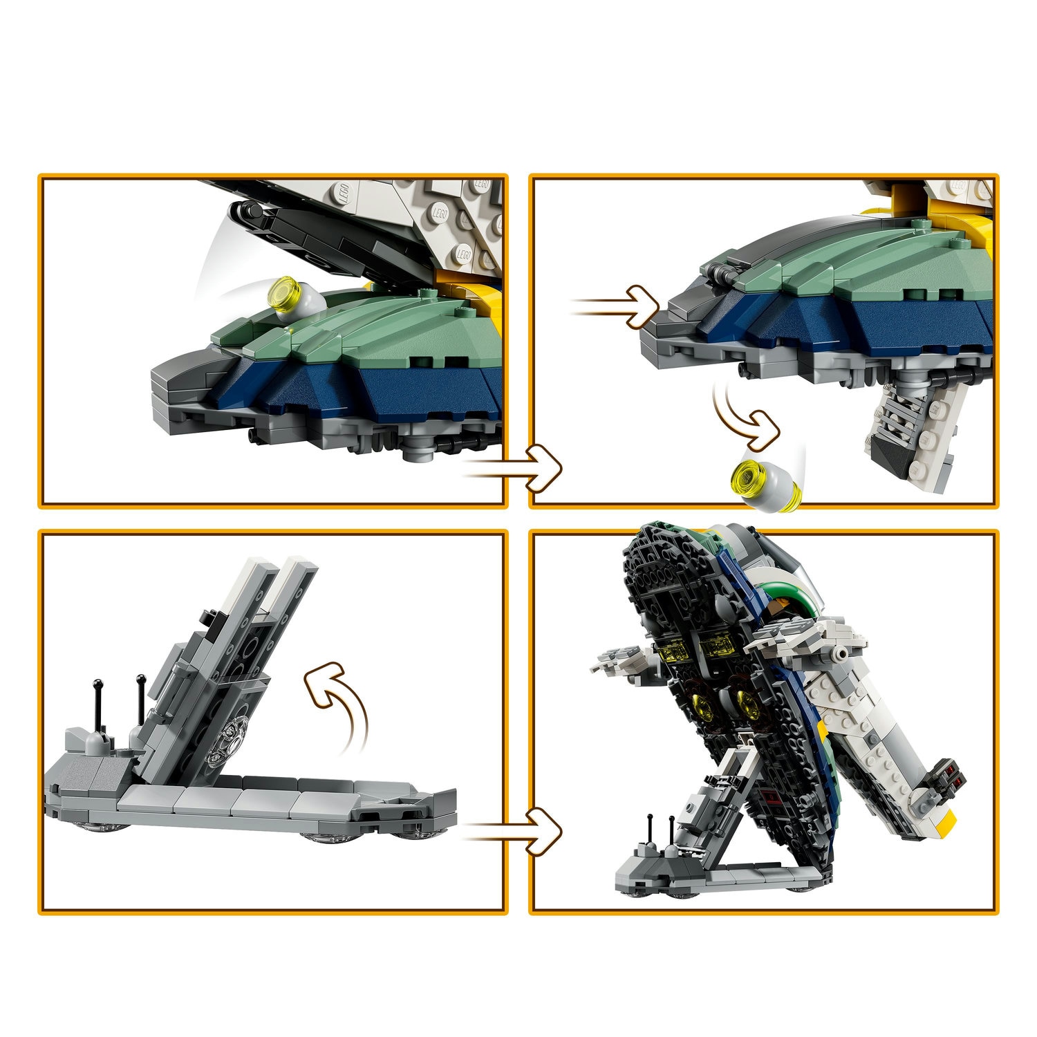 LEGO® Star Wars ™ - Nava stelara a lui Jango Fett 75433, 707 piese