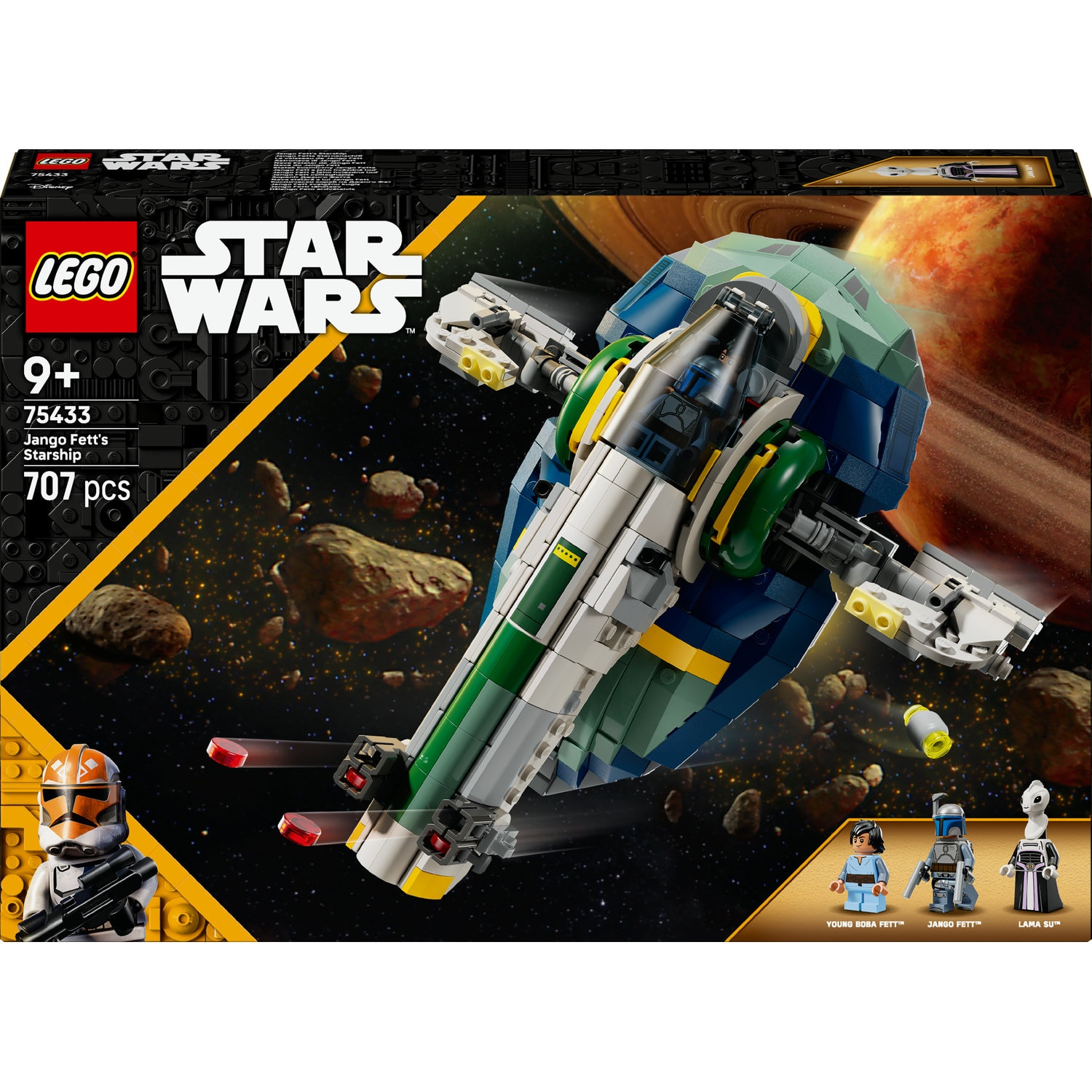 LEGO® Star Wars ™ - Nava stelara a lui Jango Fett 75433, 707 piese