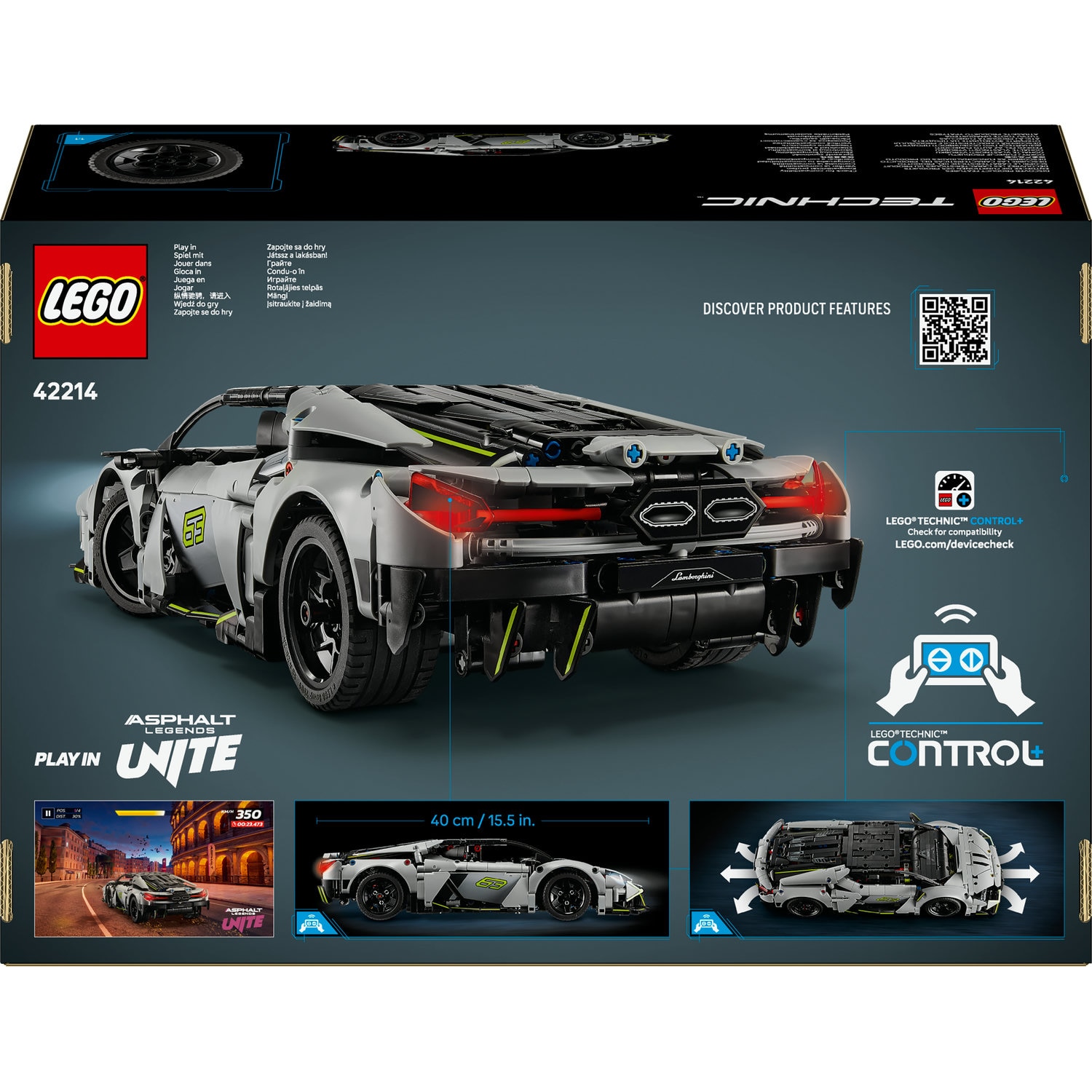 1114 high  LEGO® Technic - Supermasina sport Lamborghini Revuelto 42214