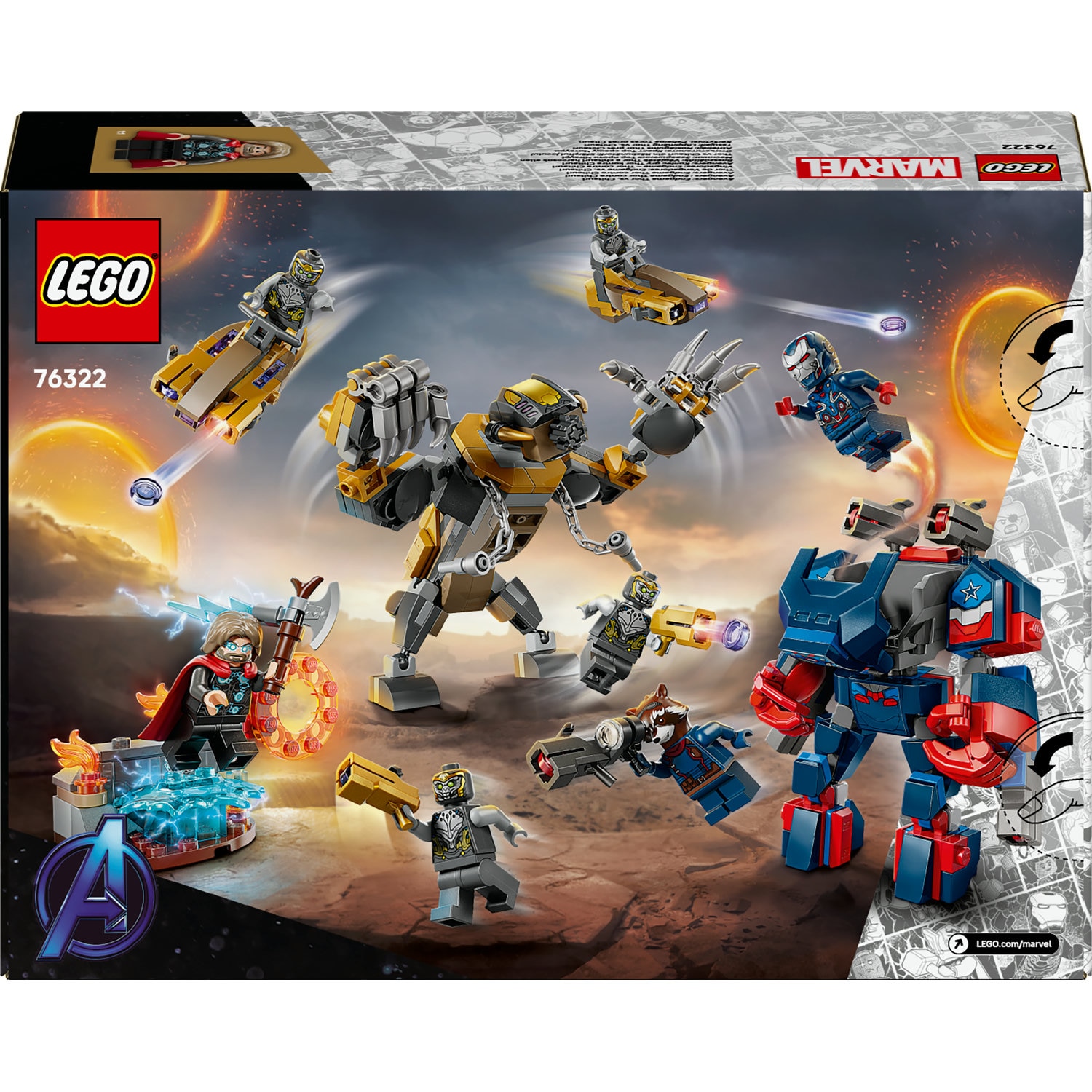 LEGO® Marvel - Thor vs Chitauri din Razbunatorii: Sfarsitul
