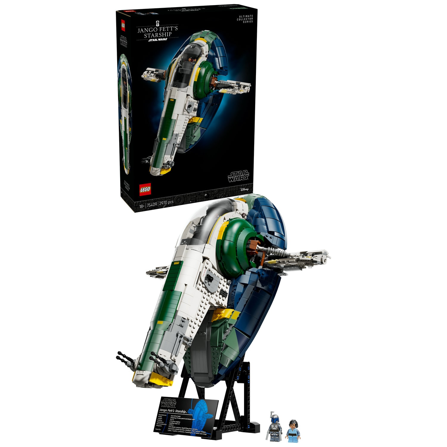 LEGO® Star Wars ™ - Nava lui Jango Fett din clasa Firespray 75409, 2970 piese