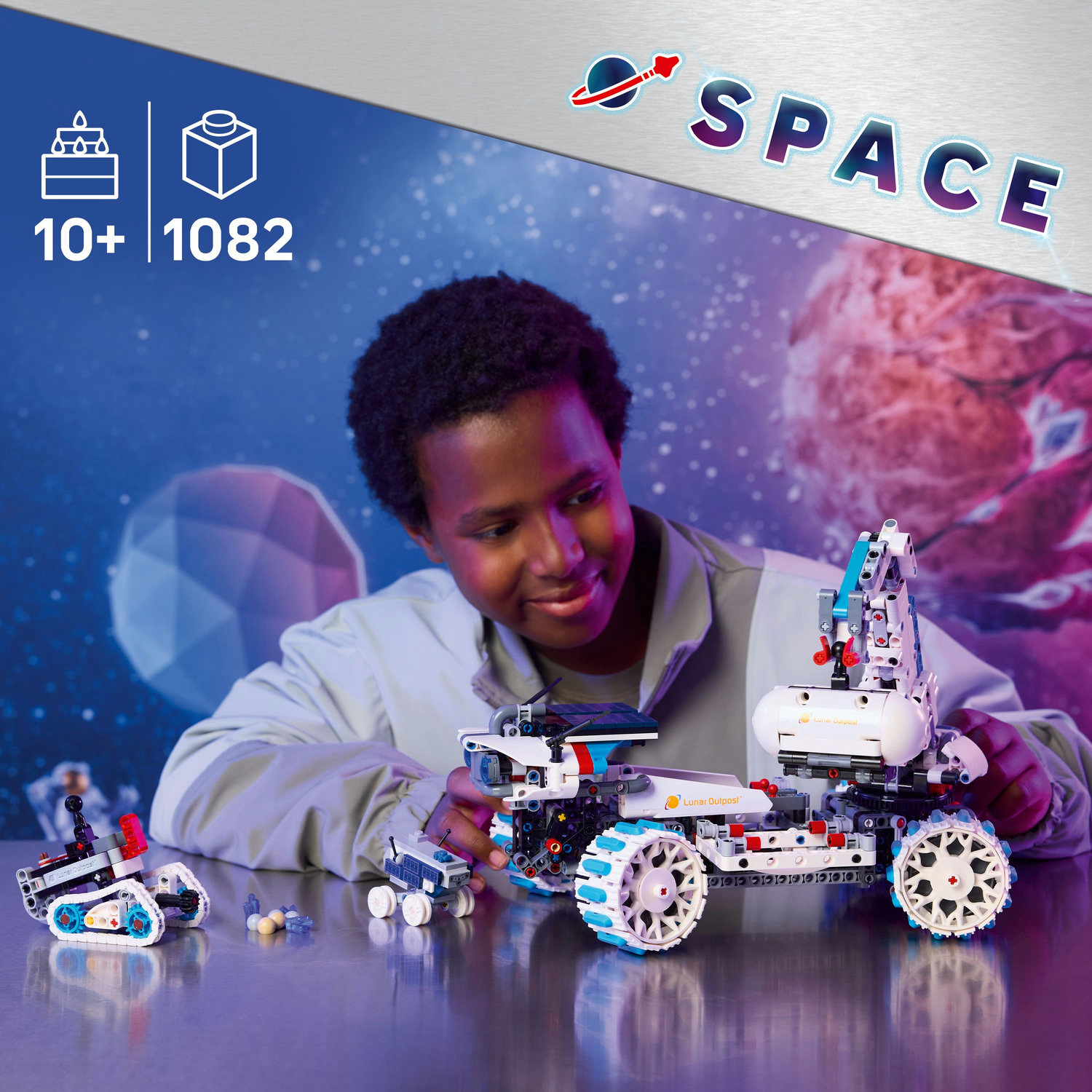 LEGO® Technic - Vehicul spatial Rover Lunar Outpost™ 42211, 1082