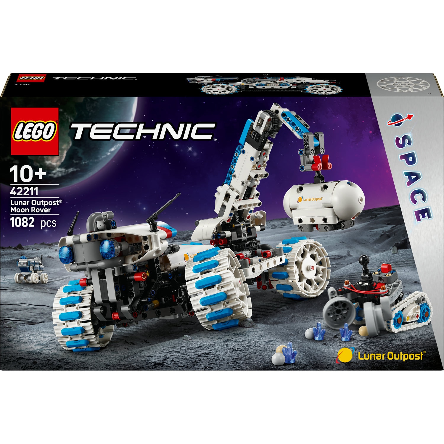 LEGO® Technic - Vehicul spatial Rover Lunar Outpost™ 42211, 1082