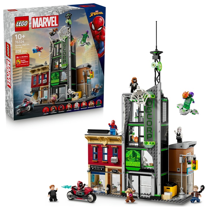 LEGO® Marvel, Spider-Man vs. Oscorp 76324, 808 части
