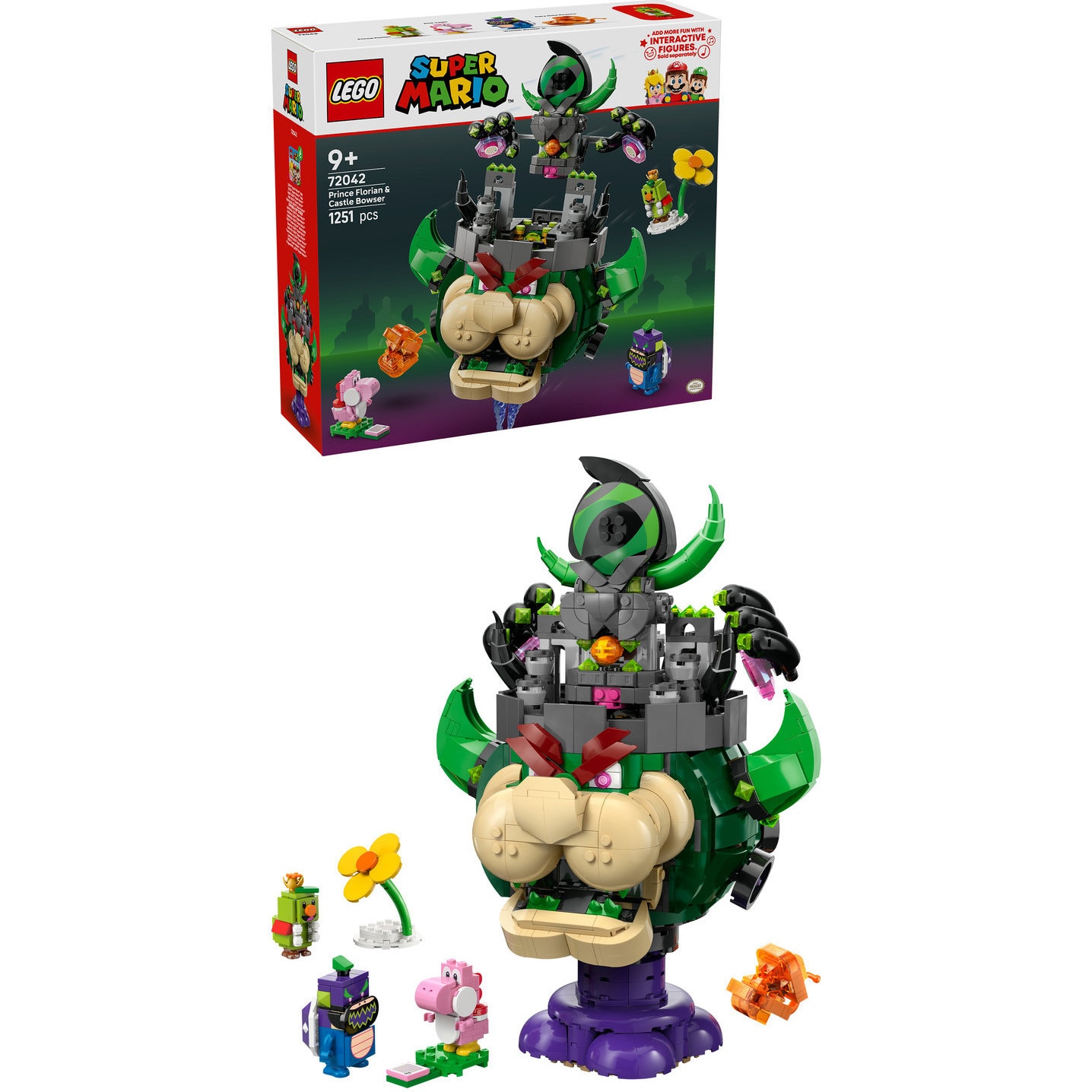 LEGO® Super Mario - Prince Florian si Castle Bowser 72042, 1251 piese