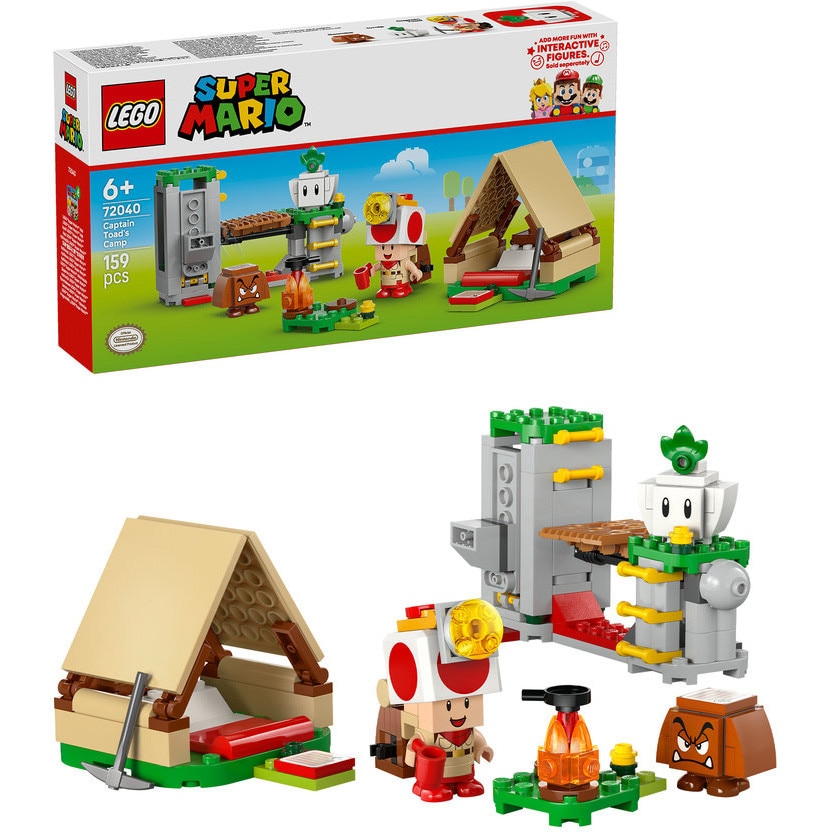 LEGO® Super Mario - Tabara lui Captain Toad 72040, 159 piese