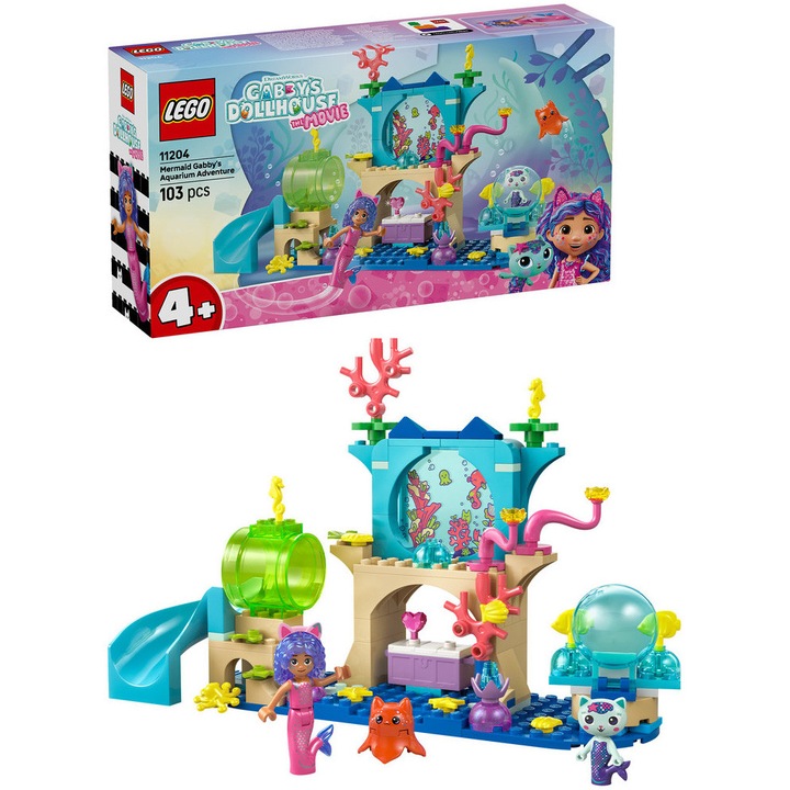 LEGO® Gabby's Dollhouse - Sellő Gabi kalandjai a víz alatti világban 11204, 103 db