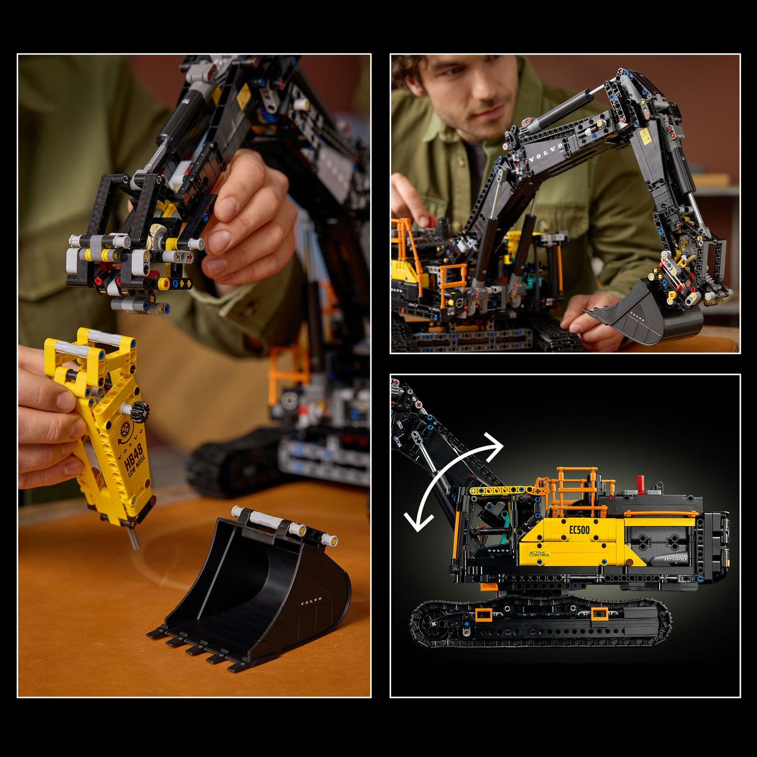 LEGO® Technic - Excavator Volvo EC500 Hybrid 42215, 2359 piese
