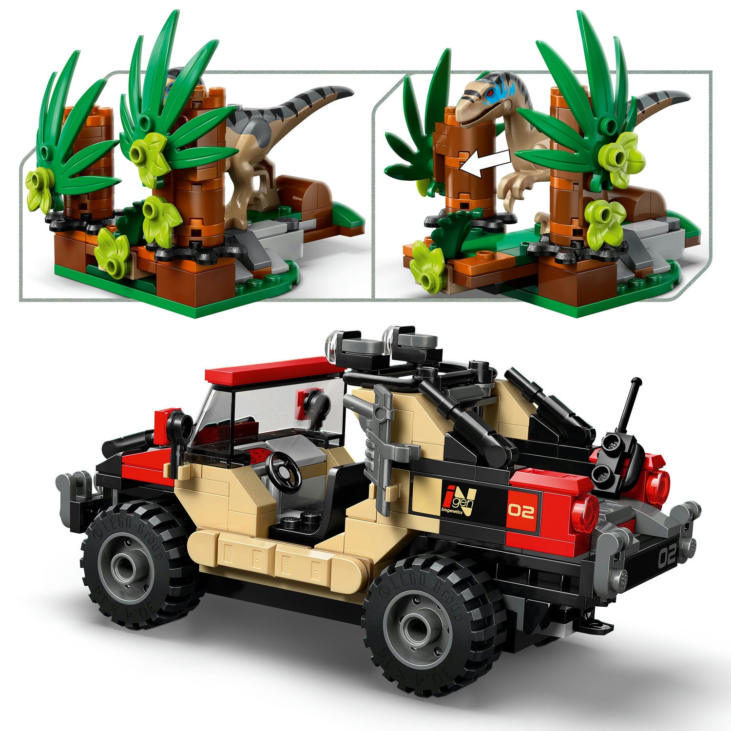 LEGO® Jurassic World - Evadare off-road din calea unui