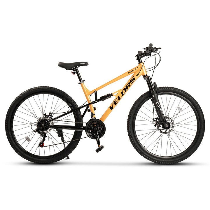 MTB - Teljes felfüggesztésű Velors Trail 2.7 V27271D 27 "5", Narancssárga/Fekete