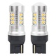 Set becuri auto cu LED CANBUS, 3030, 24SMD, compatibil T20, 7440, WY21W, Portocaliu, 12V / 24V, destinat competitiilor auto sau off-road