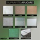 Set 20 x tapet autoadeziv 3D NEXTLY, pentru perete sau tavan, waterproof, ajustabil, adeziv puternic, usor de montat, suprafata acoperire 10.6 mp, 70x77 cm, design modern, crem-verde, cod J7446-5