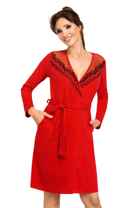 Нощница модел 135150 Donna 49376, Червен