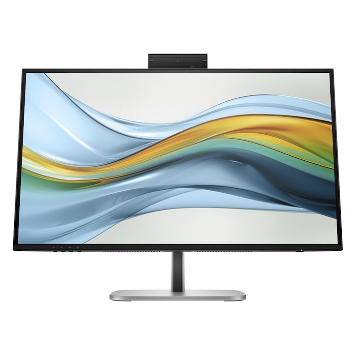 HP 27"-es 527pm IPS LED monitor, QHD 2560 x 1440, HDMI, DisplayPort, webkamera, hangszórók, fekete/ezüst