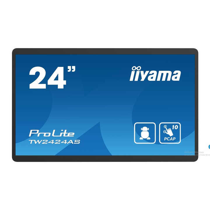 iiyama ProLite 23,8" TW2424AS-B1 IPS LED monitor, Full HD 1920 x 1080, HDMI, hangszórók, érintőképernyő, fekete