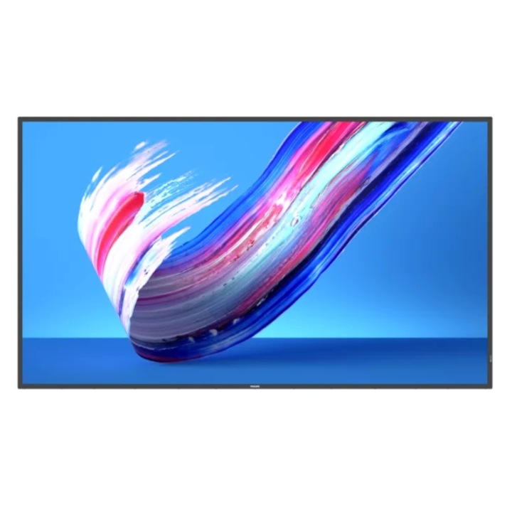 Display Profesional ADS LED Philips 64.5" 65BDL3650Q/00, UHD 3840 x 2160, DVI, HDMI, Boxe Negru