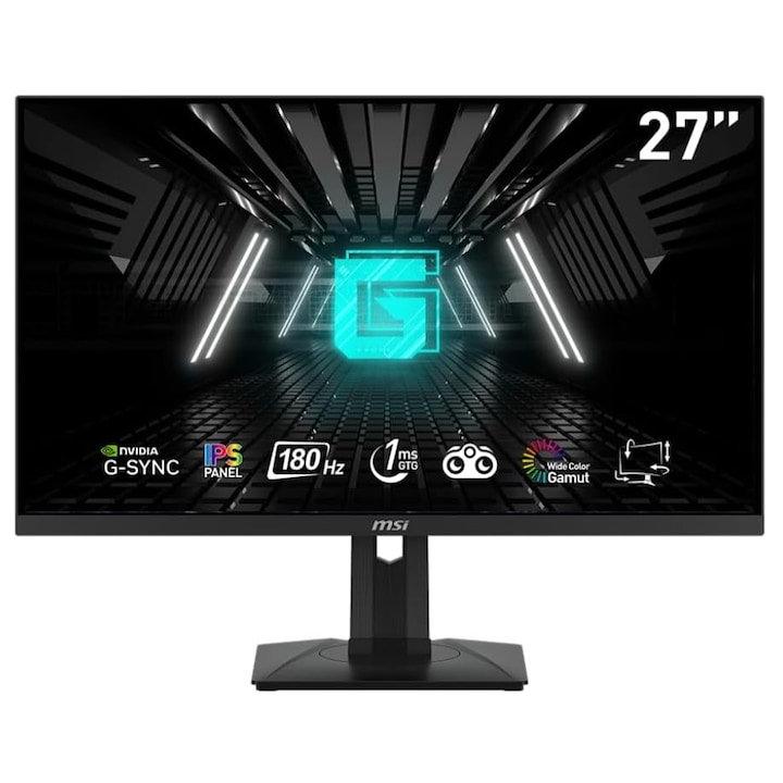 MSI 27"-os Rapid IPS LED gamer monitor G274PF, Full HD 1920 x 1080, HDMI, DisplayPort, 180 Hz, 1 ms fekete