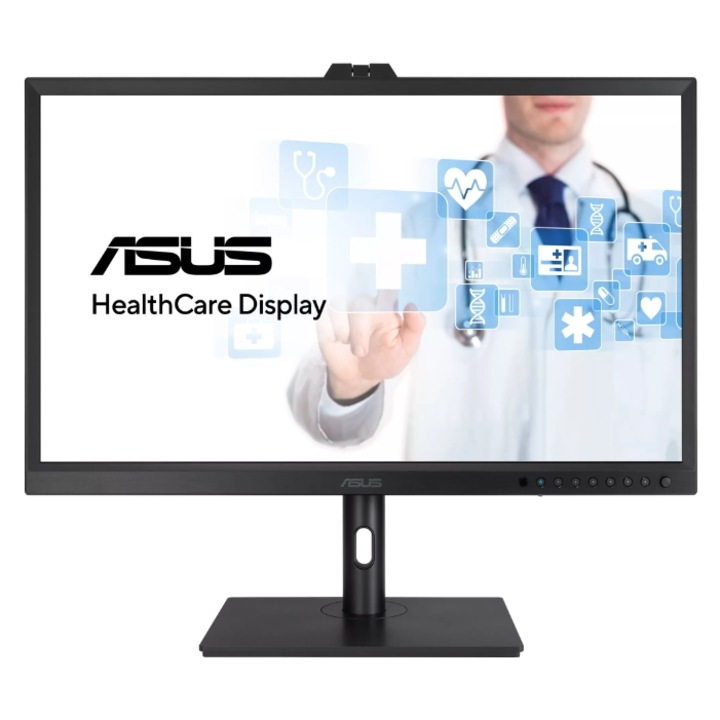 Asus HealthCare HA3281A monitor, 31.5" OLED, UHD 3840 x 2160, HDMI, DisplayPort, Pivot, 0.1 ms, fekete