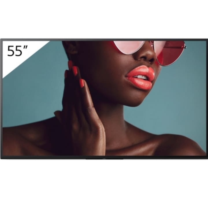 IPS LED professzionális képernyő Sony 55" FW-55BZ40L, UHD 3840 x 2160, HDMI, WiFi, hangszórók, fekete