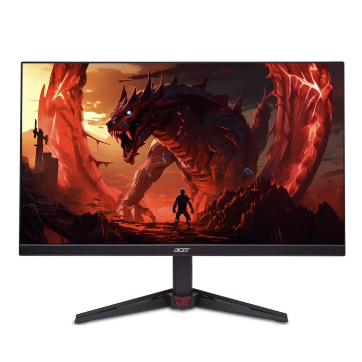 Acer Nitro VG240YX1 gamer monitor, 23,8" VA LED, Full HD 1920 x 1080, HDMI, DisplayPort, hangszórók, 200 Hz, 1 ms, fekete
