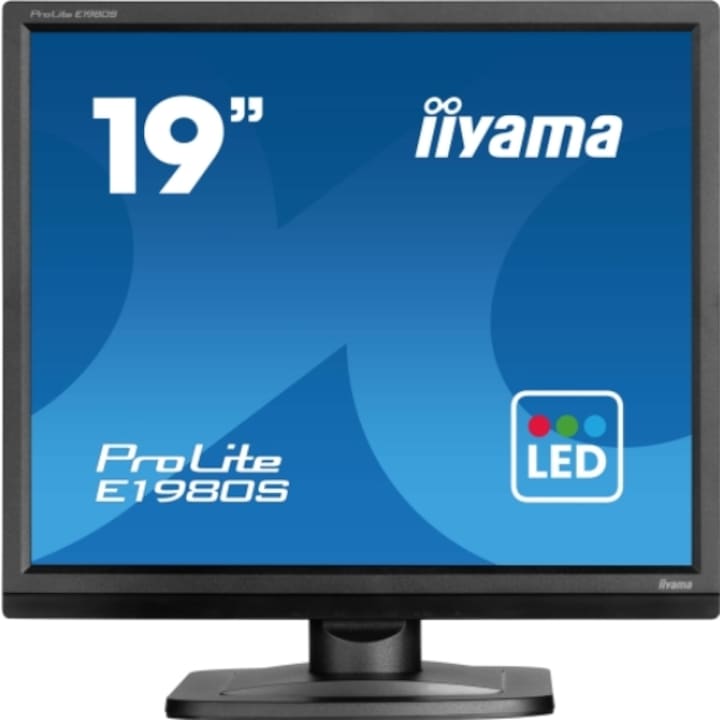 Iiyama 19" E1980S-B1 TN LED monitor, 1280 x 1024, hangszórók, 3 ms, fekete