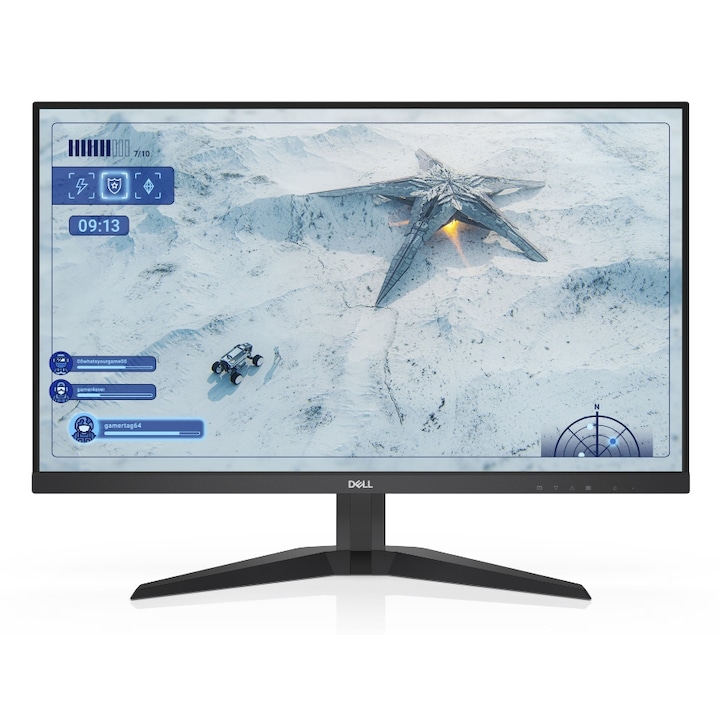 Dell 27" G2725D gamer monitor IPS LED, QHD 2560 x 1440, HDMI, DisplayPort, 180 Hz, 1 ms, fekete