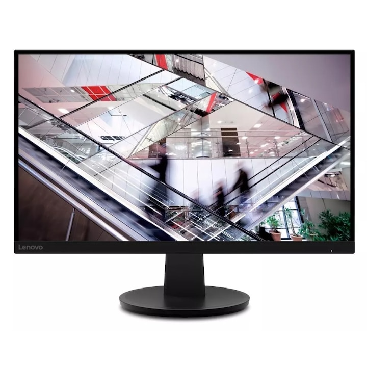 Monitor IPS LED Lenovo 27" N27q, QHD 2560 x 1440, HDMI, DisplayPort, 100 Hz, 4 ms Fekete