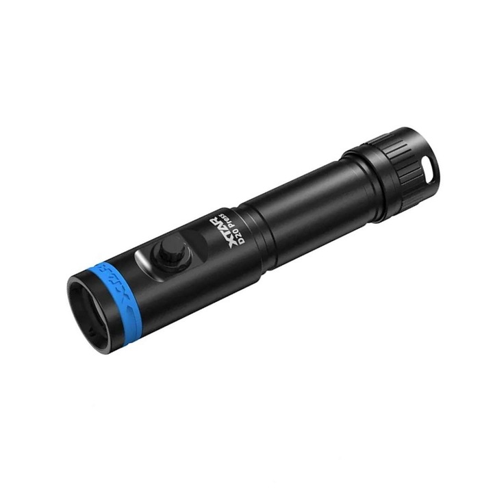 Подводен фенер Xtar D20 1200, гмуркане до 100 м, резервно захранване на основния фенер, за водолази и обща употреба, 1200 лумена