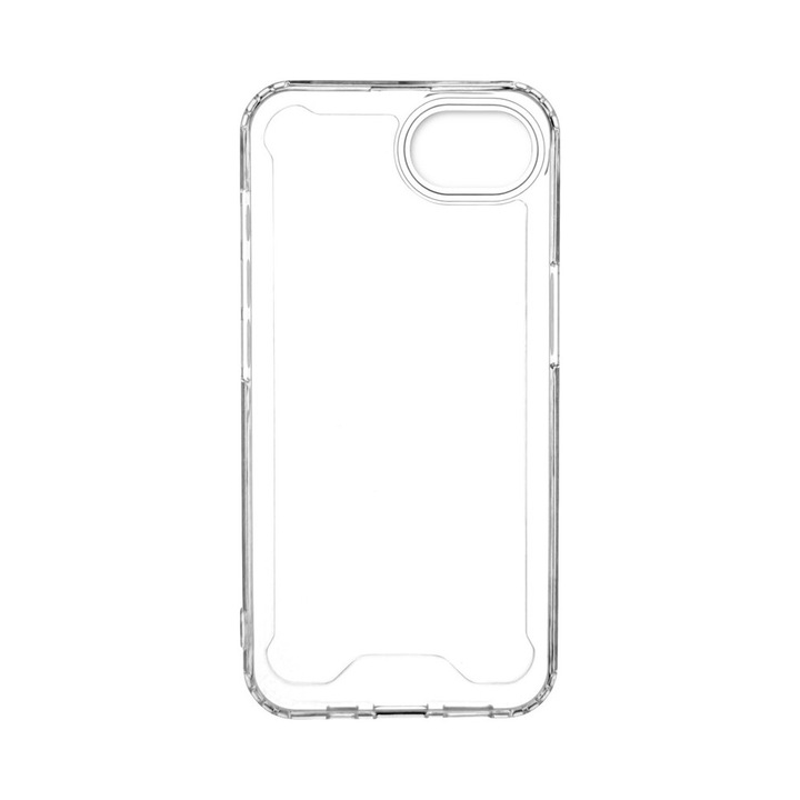 Husa de protectie CENTO Como compatibila cu Apple Iphone 16e Transparent Silicon Premium, Slim, colturi intarite, Anti zgarieturi, Anti soc, cu margini ridicate pentru protectia ecranului si a camerei