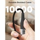 Cablu de incarcare si transfer de date, lungime 3m, USB-USBC, incarcare rapida, pentru telefon / tableta sau laptop, conector USB, conector USB-C, Fast-Charge, NEGRU, YULMI®
