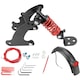 Set antisoc pentru trotineta electrica, WALALLA, potrivit pentru M365/1S/trotineta electrica, metal, negru