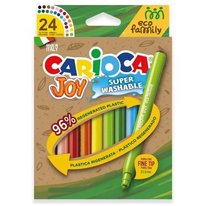 Carioca 1434632 Eco Family Joy 24db-os filctoll szett 2.8 mm - Carioca