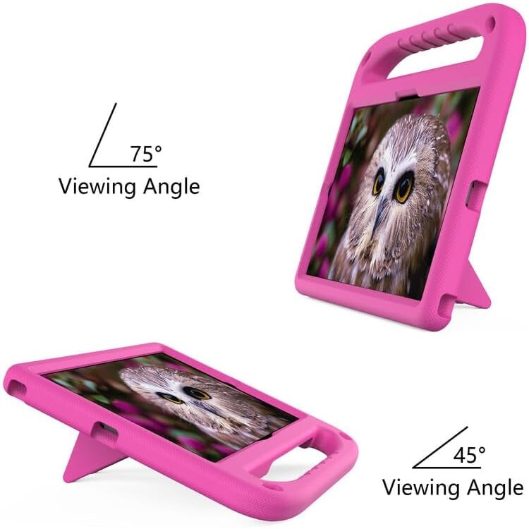 Husa copii pentru Samsung Galaxy Tab A9+, 11", Sigloo, stand Built-in, Protectie 360, Roz