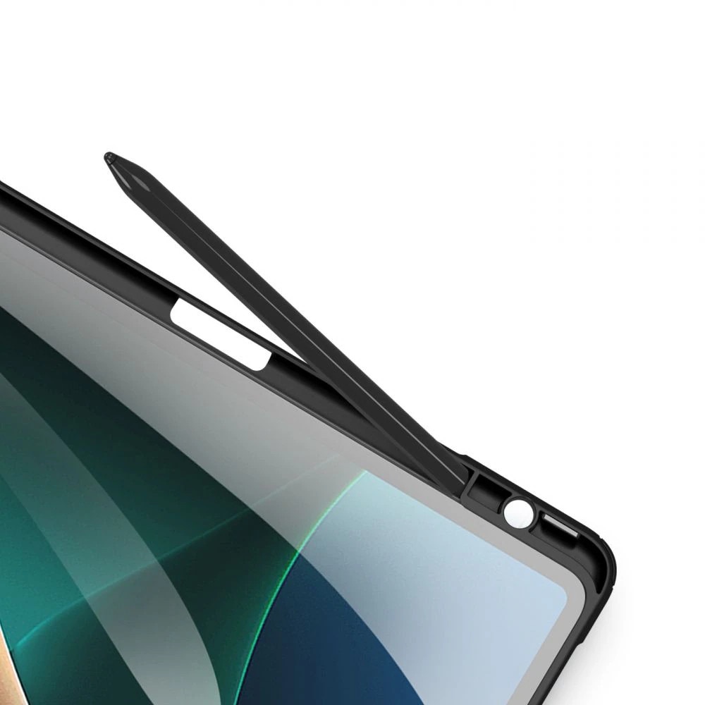 Husa Smart Case cu Auto Sleep/Wake, TPU Flexibil, Suport Stylus, Compatibila cu Huawei MatePad T10 9.7” / T10s 10.1” (2021), Spate Translucid, Negru