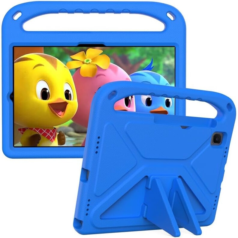 Husa copii pentru Samsung Galaxy Tab A9, 8.7", Sigloo, stand Built-in, Protectie 360, Albastru