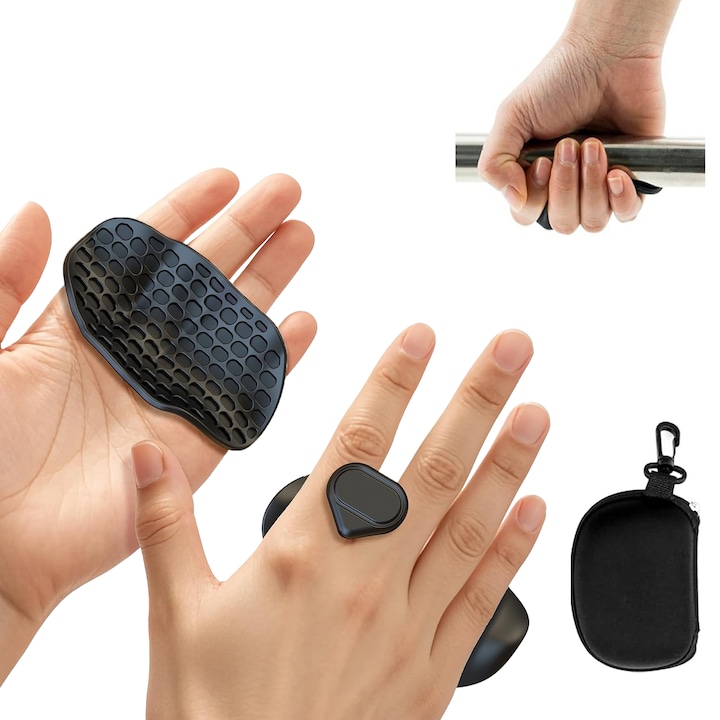 Manusi de antrenament cu protectie, design ergonomic, antiderapante, pentru halter， negru