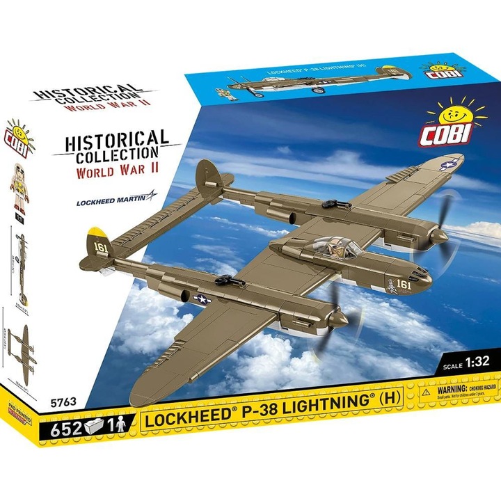 Конструктор Cobi DATE PRODUS Lockheed P-38H Lightning, 652 части
