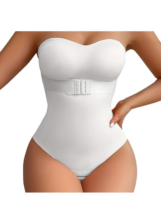 Безшевен оформящ корсет за тяло, Бял