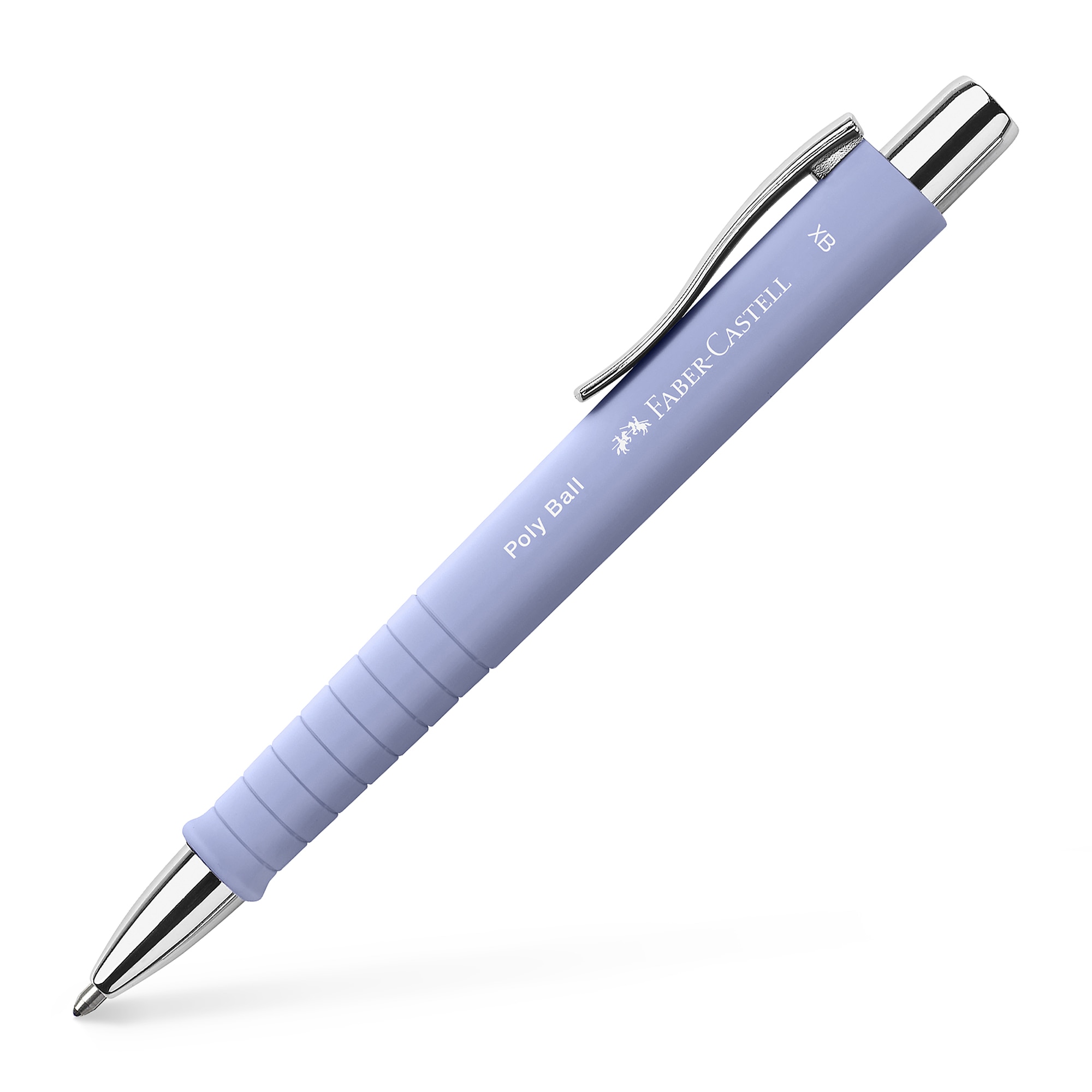 Pix cu mecanism si grip lila iris 2025 Poly Ball Faber-Castell