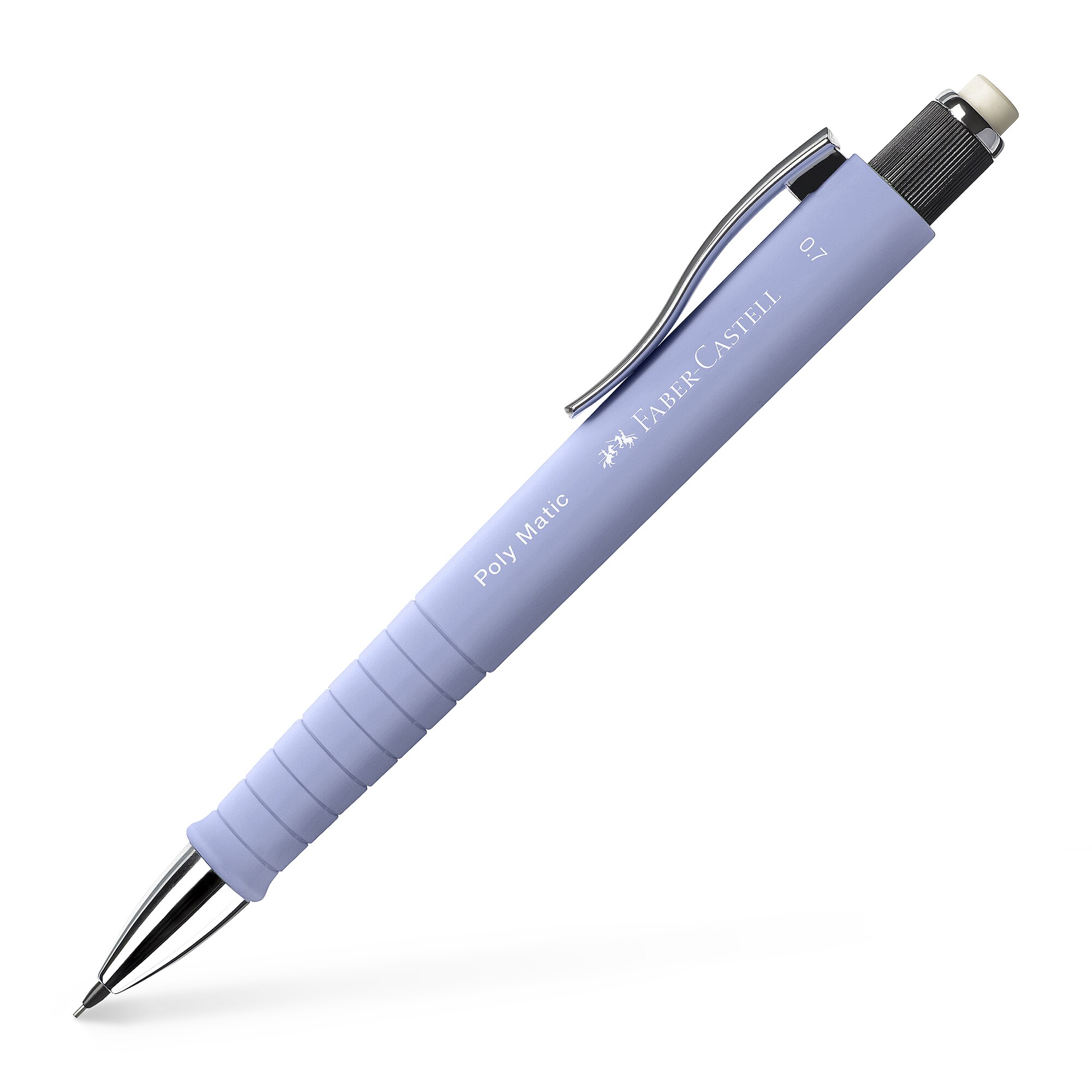 Creion mecanic 0.7mm Poly Matic lila iris 2025 Faber-Castell