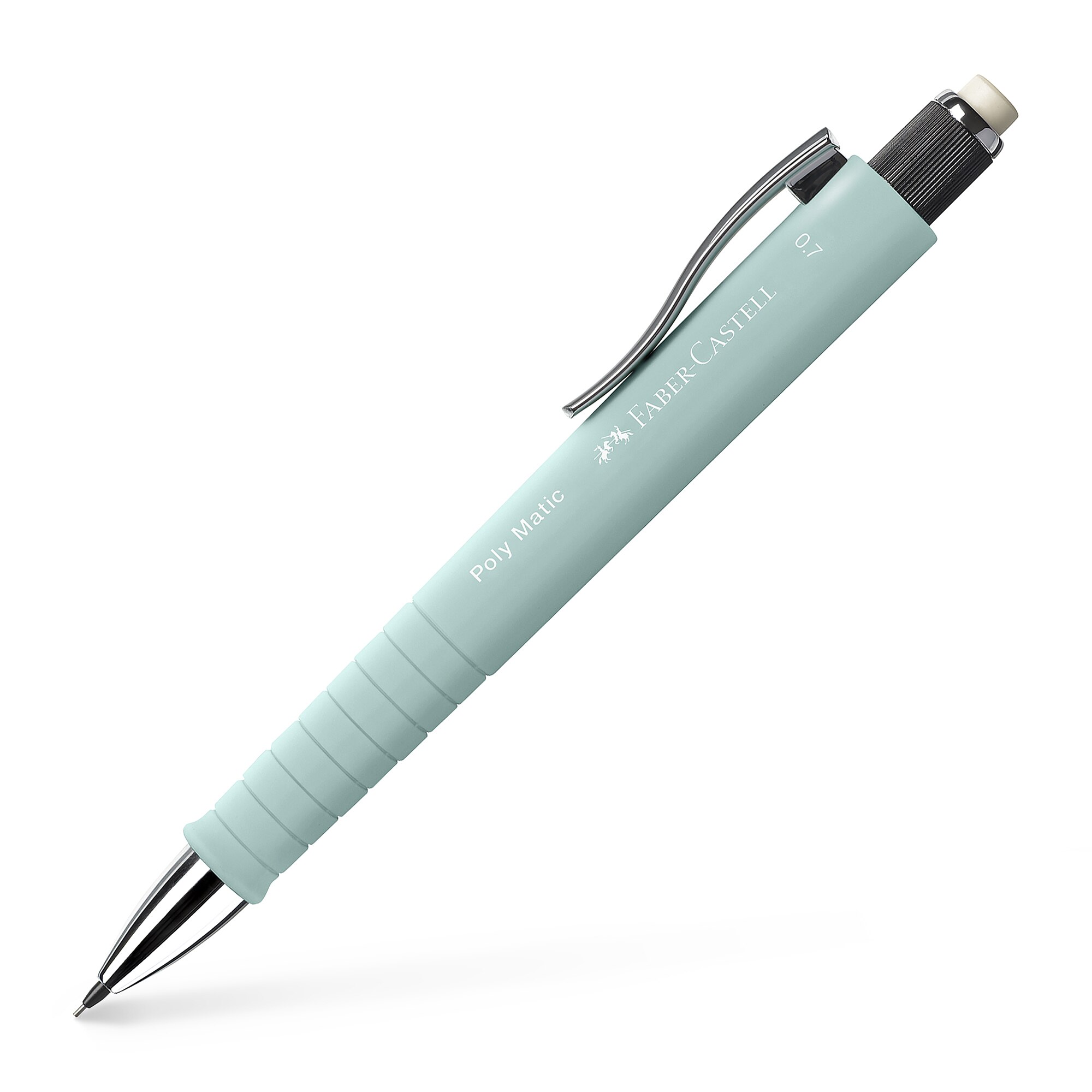 Creion mecanic 0.7mm Poly Matic bleu caraibe Faber-Castell