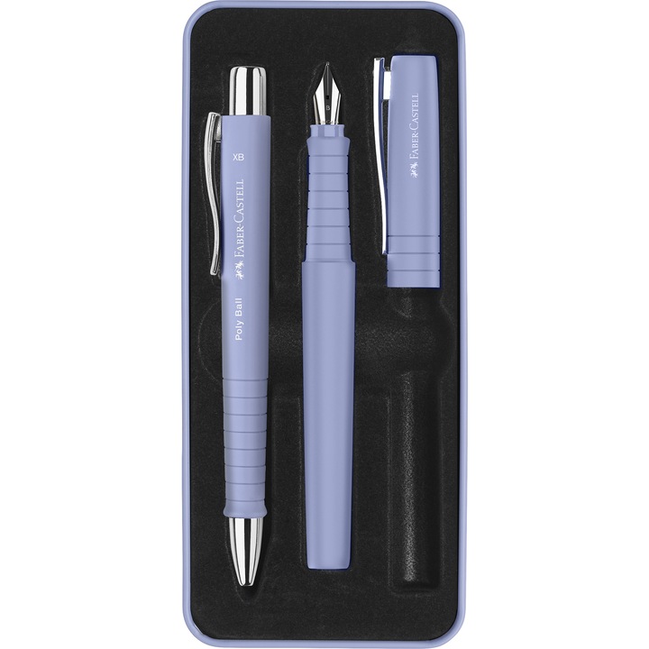 Set stilou B plus pix XB Poly lila Faber-Castell