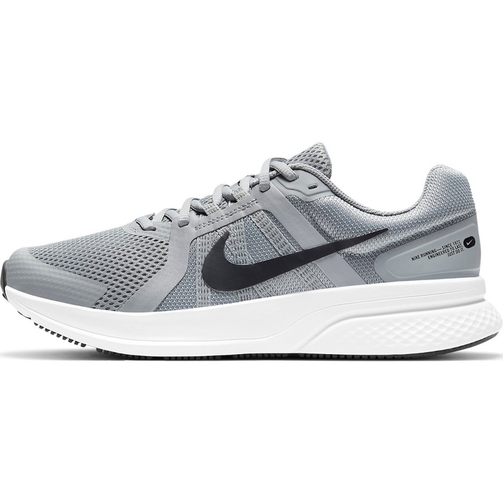 Nike - Pantofi sport de antrenament, material textil, gri, NIKE RUN SWIFT Revolution, Gri, 44