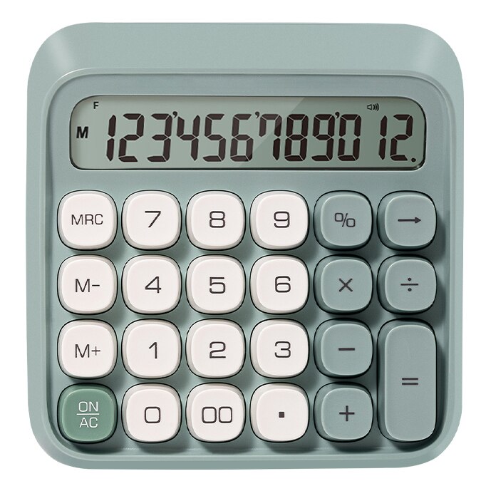 Calculator 12 dig Retro M36 verde Deli
