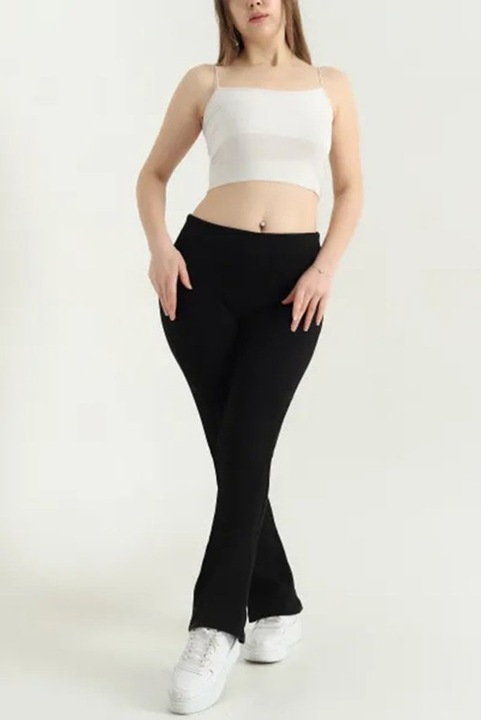 Pantaloni evazati dama, Negru