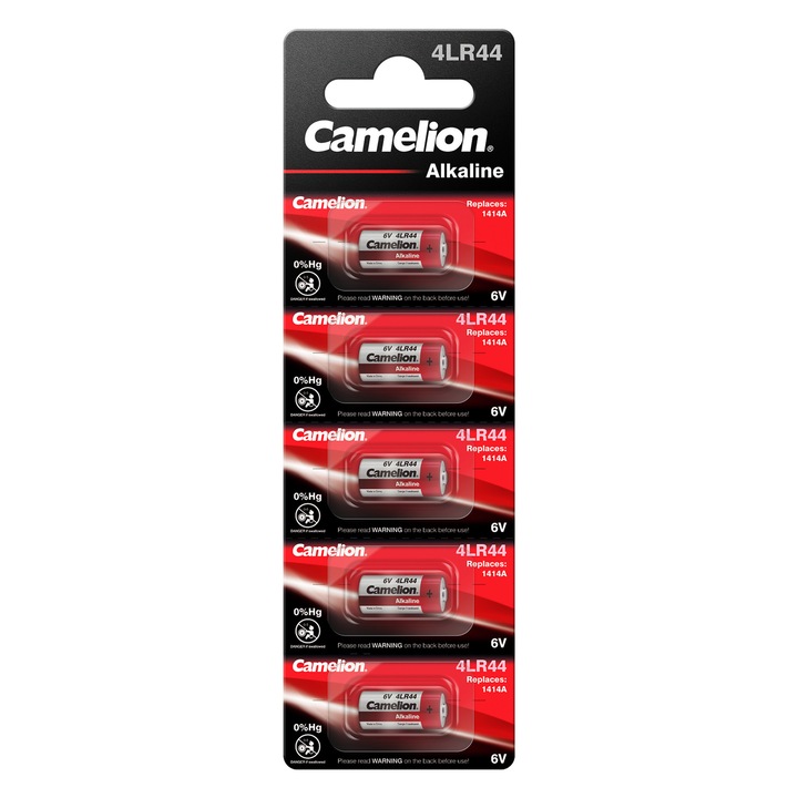 Set 5 baterii CAMELION 4LR44 4034PX Alkaline 6V blister