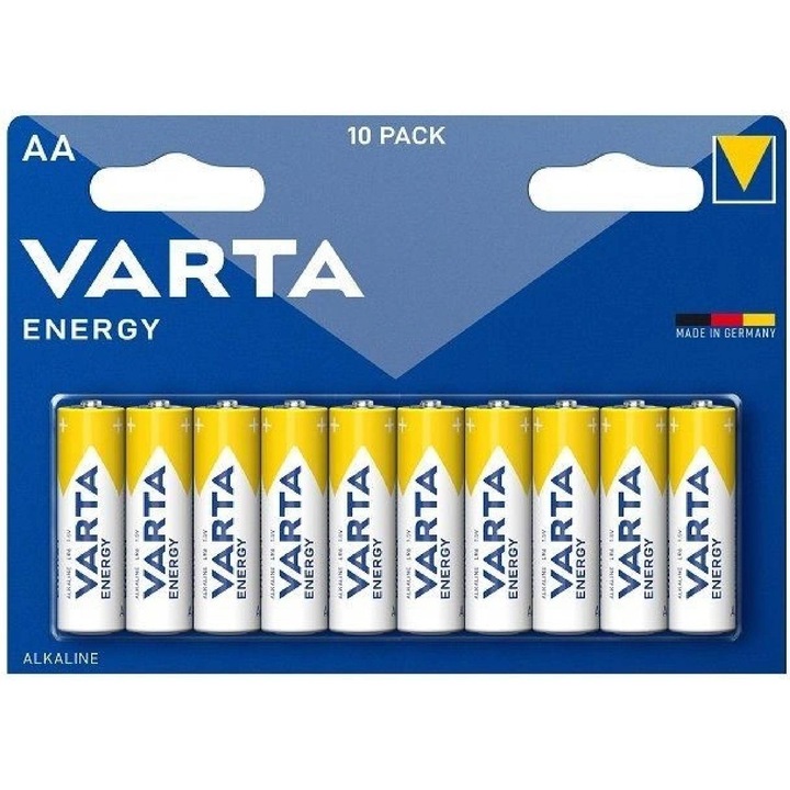 Baterie Varta Energy AA - LR6 1.5V (Alcalina) 10 buc, 4106229491
