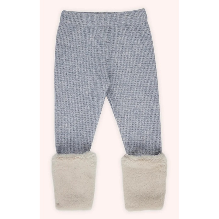 Hosszú kötött nadrág, szőrmével, PANCO - It`s Our Nature, kék, lányoknak, Kék