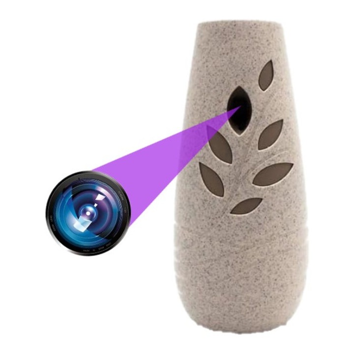 Камера за шпиониране WiFi, AIR01 скрита в освежител за въздух, Full HD, 5MP, аудио-видео запис, активиране при движение, с включена 32GB карта